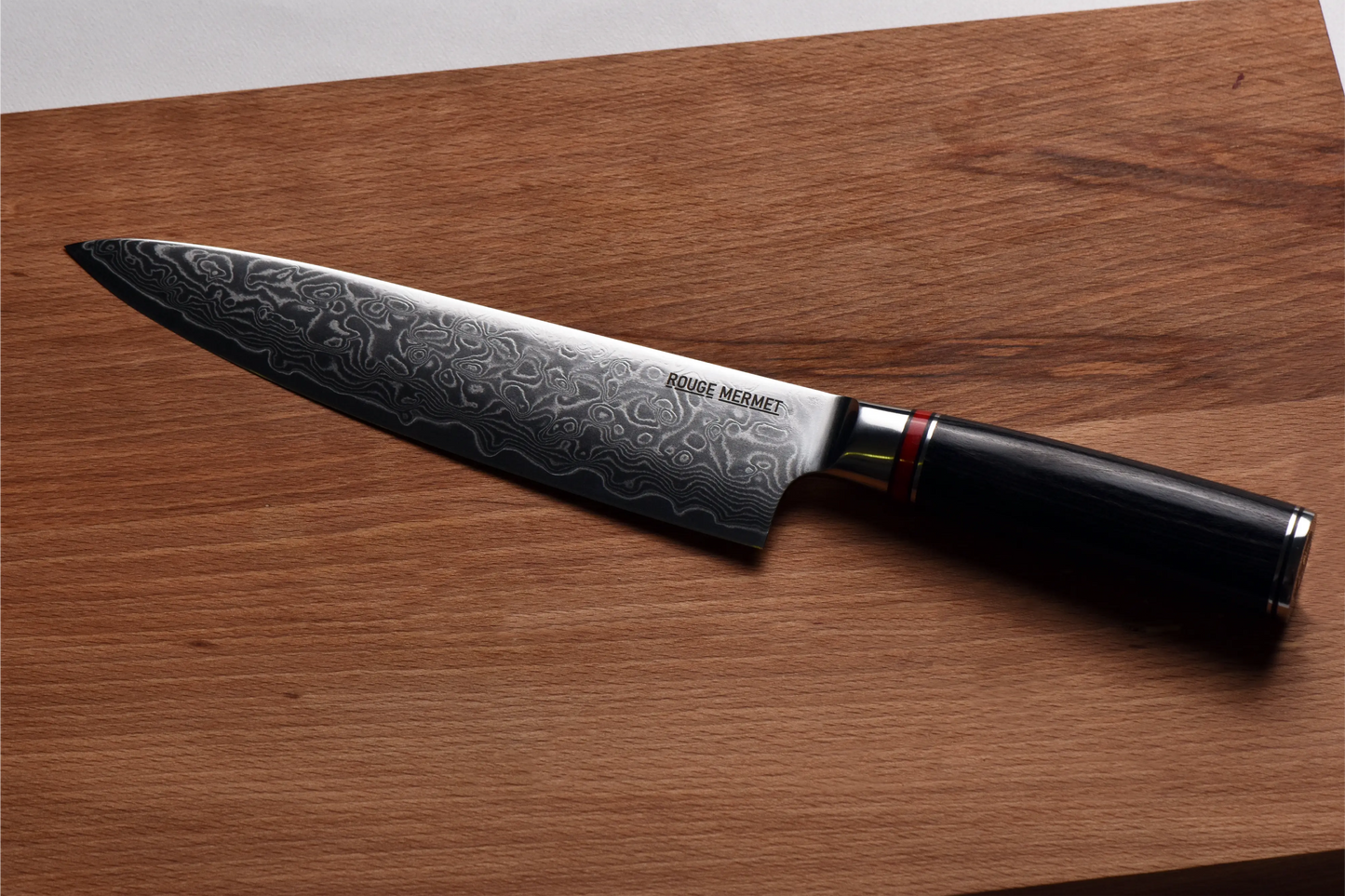 Couteau de Chef en Acier VG10 Rouge Mermet