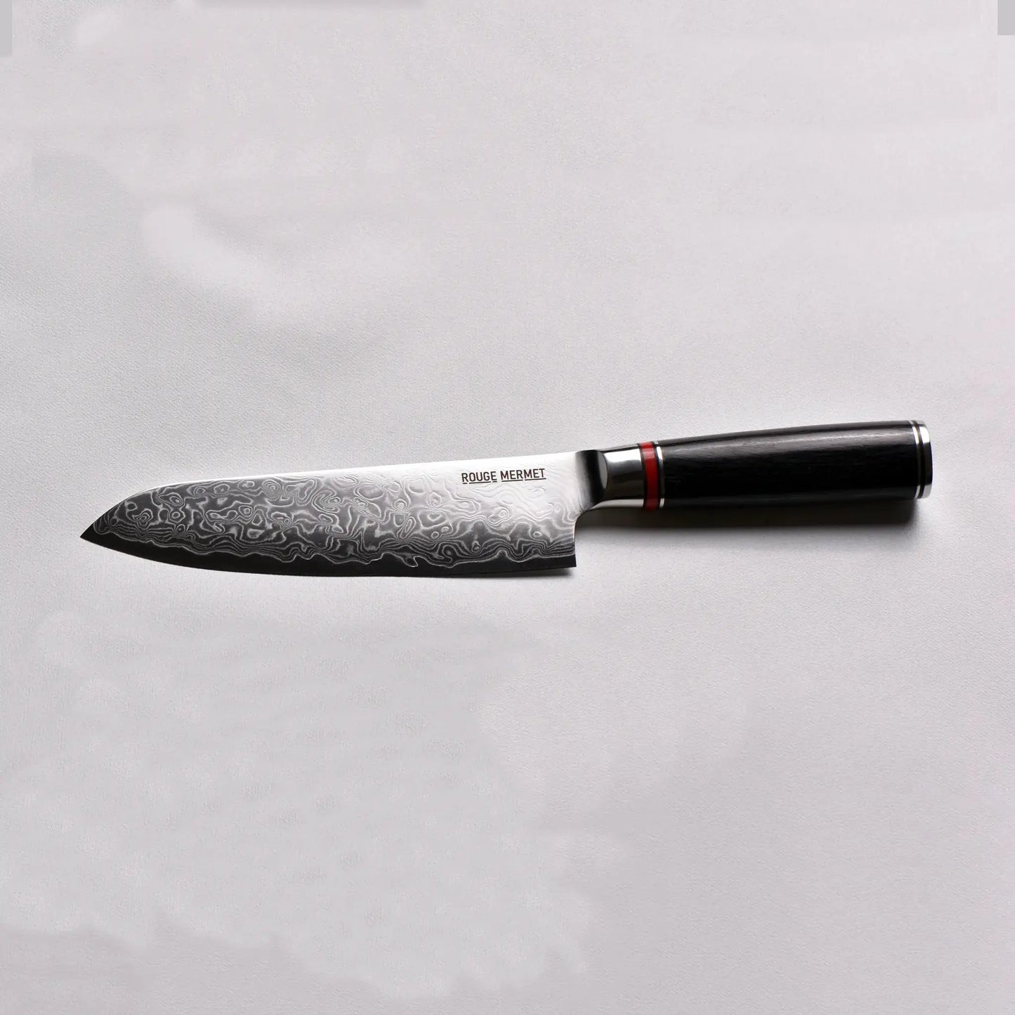 Couteau Santoku en Acier VG10 Rouge Mermet