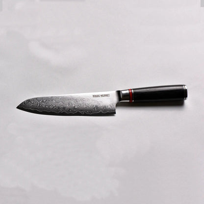 Couteau Santoku en Acier VG10 Rouge Mermet